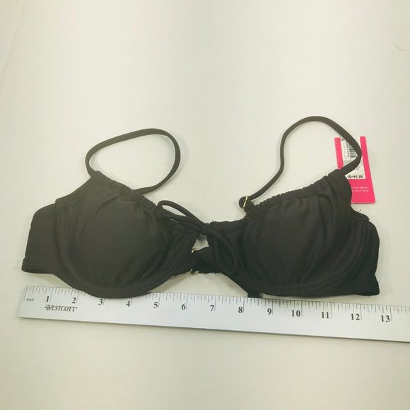 Xhilaration Women's Size Medium 4-6 Removable Pads Underwire Bikini Swim Top New - Picture 10 of 11